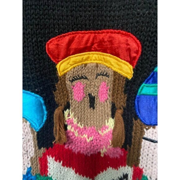 Vintage Nordstrom Women's Holiday Christmas Singers Music Sweater Size Small - Picture 4 of 10